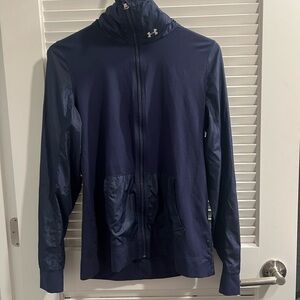 Under Armour Blue Atheltic Jacket with Moisture-Wicking Fabric